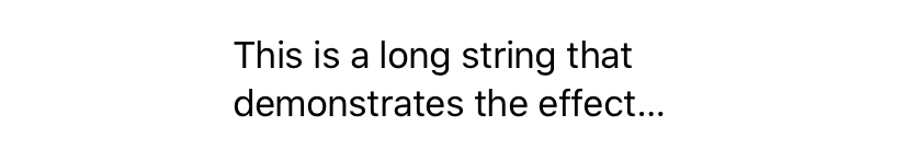 A screenshot showing showing the effect of the line limit operator on