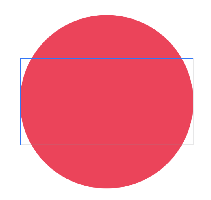 A screenshot of pink circle scaled to fill its