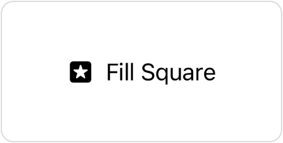 A screenshot of a label that shows a star in a filled square