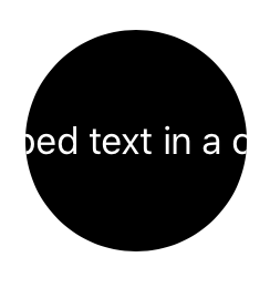 A screenshot of text clipped to the shape of a