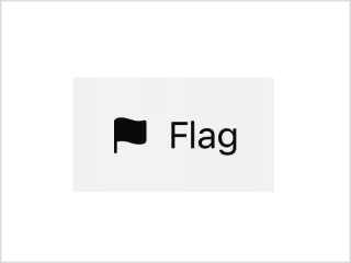 A screenshot of a flag symbol and the word flag layered over a