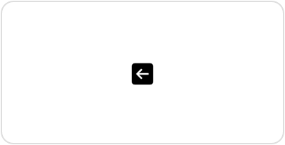 A screenshot of a left arrow symbol in a filled